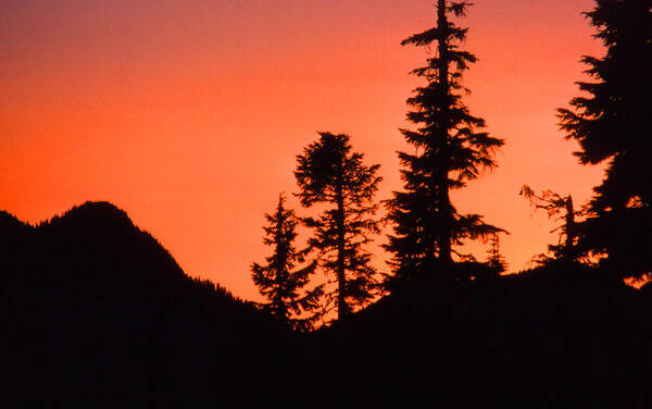 Sunset Poster featuring the photograph Sunset in the Mountains 2 by Lyle Crump