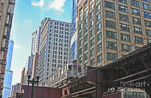 Chicago Poster featuring the photograph The Commute Home by Lydia Holly