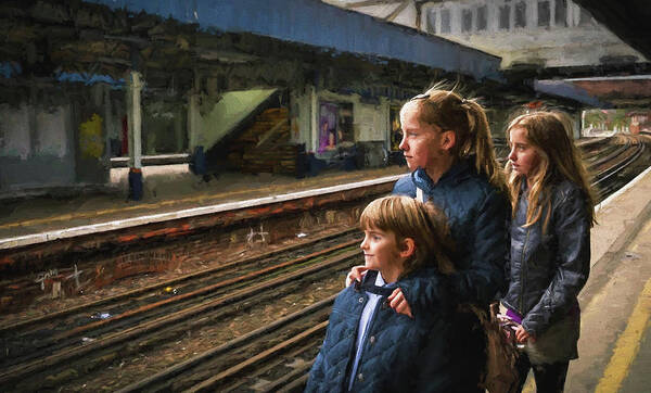 Boy Poster featuring the photograph The Railway Children by Peter Hayward Photographer