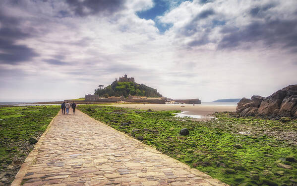 St Michael's Mount Poster featuring the photograph To The Mount by Framing Places