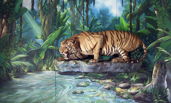 Bengal Tiger Poster featuring the painting Tony by Steven Welch