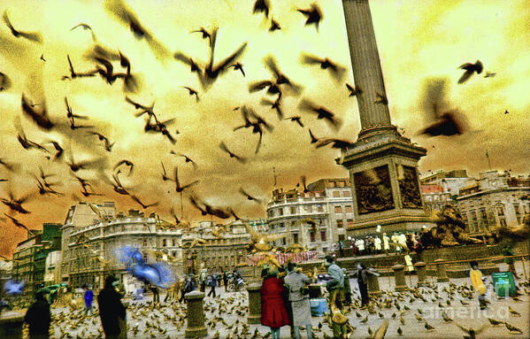 Trafalgar Square Poster featuring the photograph Trafalgar Square by Jeff Breiman