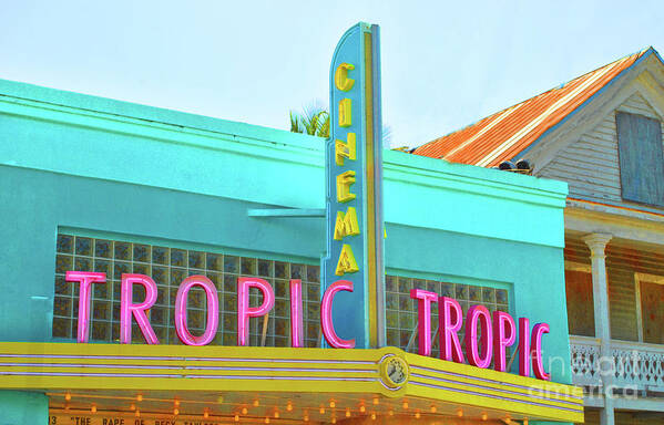 Tropic Poster featuring the photograph Tropic Cinema Deco by Jost Houk
