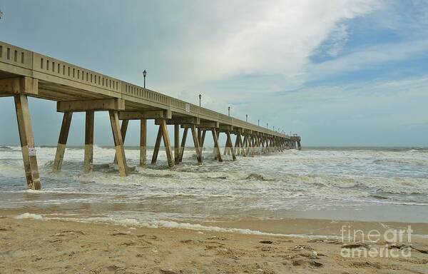 Wrightsville Beach Poster featuring the photograph Tropical Storm Ana 1 by Bob Sample