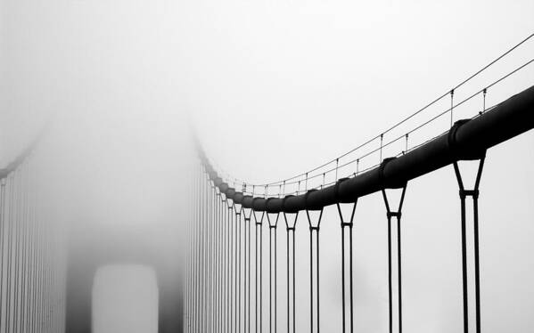 Golden Gate Poster featuring the photograph Vanishing Bridge by Matt Hanson