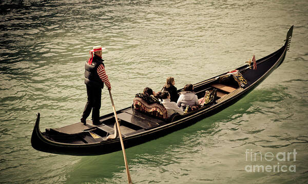  Poster featuring the photograph Venice gondola by Marc Daly