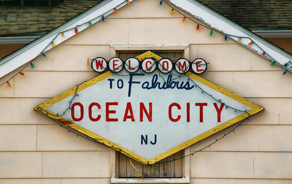 Ocean City Poster featuring the photograph Welcome to Fabulous Ocean City N J by Allen Beatty