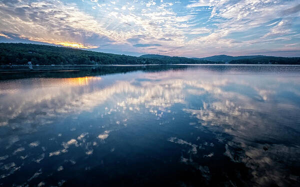 Spofford Lake New Hampshire Poster featuring the photograph Spofford Lake Dawn by Tom Singleton