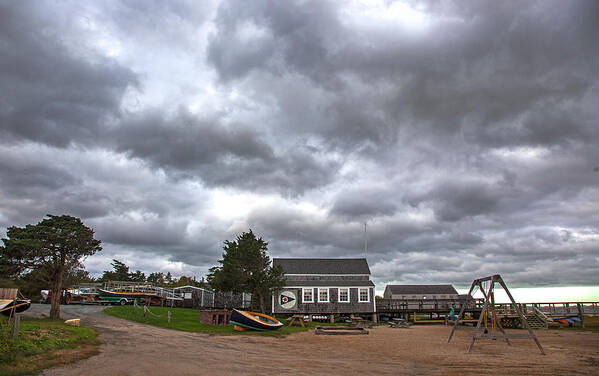 Charles Harden Poster featuring the photograph Barnstable Yacht Club October by Charles Harden