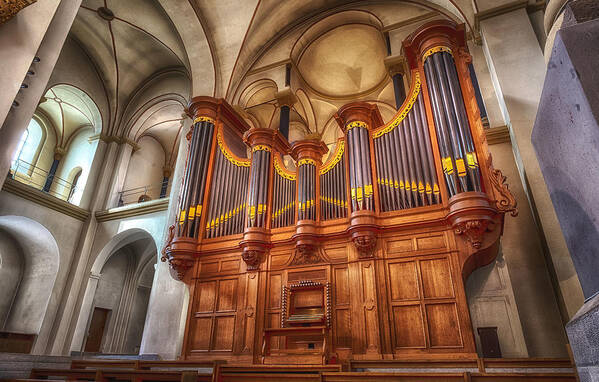  Poster featuring the photograph Basilica Of St. Servatius Maastricht by Guy Krier