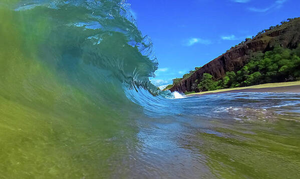 Maui Poster featuring the photograph Big Beach Swell by Chris Spencer