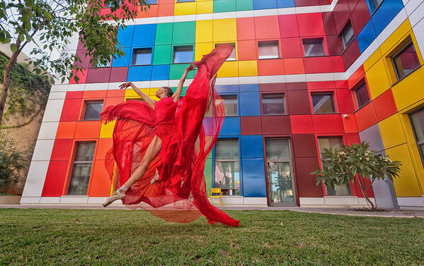 Dance Dancer Multicolors Colors Poster featuring the photograph Butterfly Dance by Tali Stein