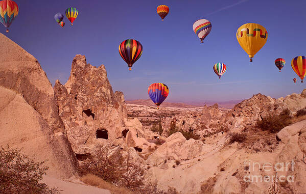 Cappadocia Poster featuring the photograph Cappadocia by Binka Kirova