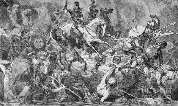 Art Poster featuring the photograph Destruction Of Athenian Army by Bettmann