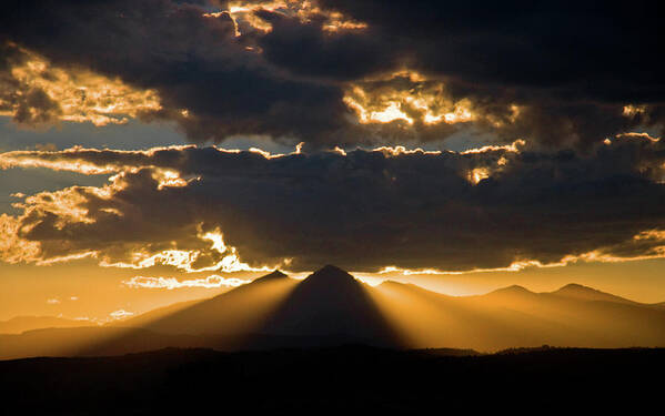 Longs Poster featuring the photograph Divine Longs Peak by Chance Kafka