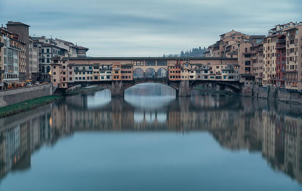 Florence Poster featuring the photograph Firenze Ponte Vecchio by Tommaso Pessotto