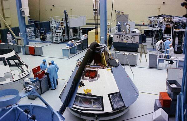 Usa Poster featuring the photograph NAA Command Module by Ralph Morse