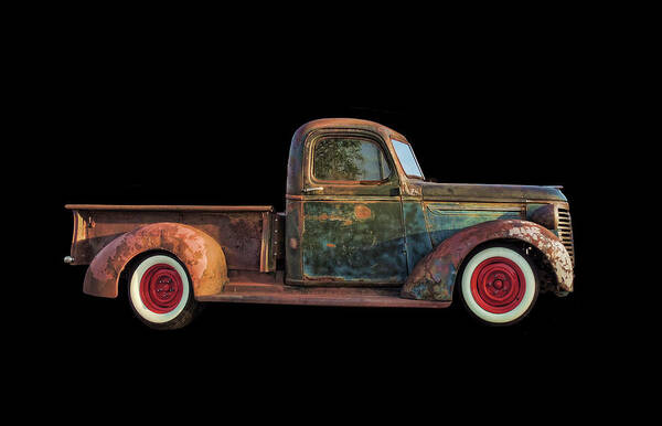 Old Rusted Pickup Poster featuring the photograph Old Rusted Pickup by Lori Hutchison