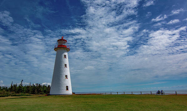Point Prim Lighthouse Poster featuring the photograph Point Prim Light by Marcy Wielfaert