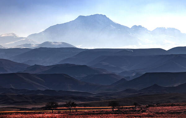 Mountain Poster featuring the photograph Sabalan Layers by Fayaz Bahram