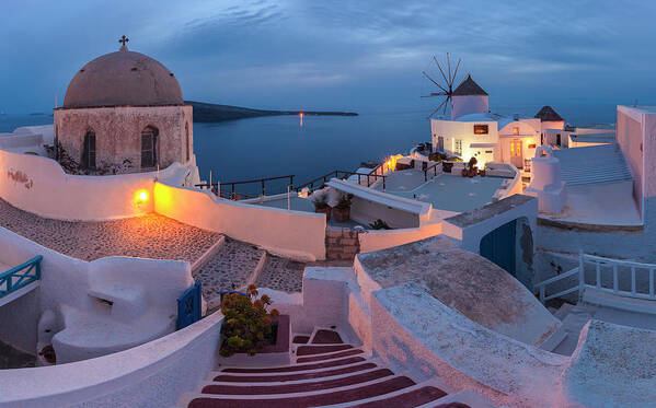 Greece Poster featuring the photograph Santorini by Evgeni Dinev