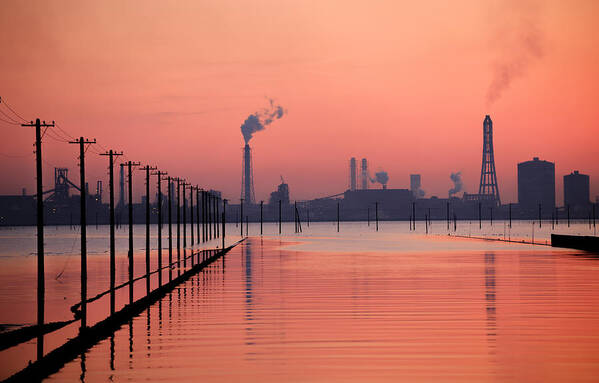 Sunset Poster featuring the photograph Sunset Silhouette by Tomoshi Hara