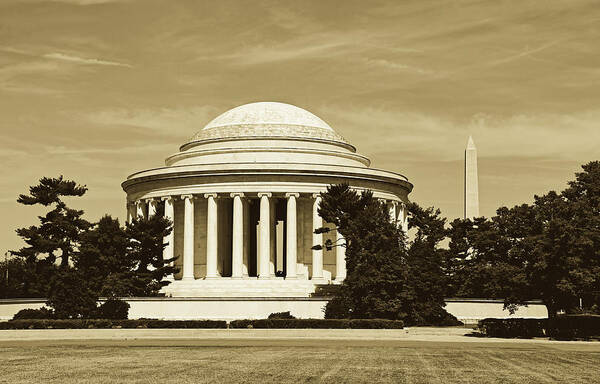 Jefferson Memorial Poster featuring the photograph The Jefferson Memorial by Mountain Dreams