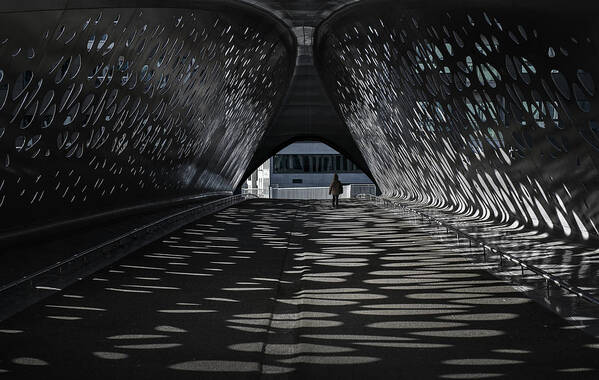 City Poster featuring the photograph Tunnel Vision by Wim Schuurmans