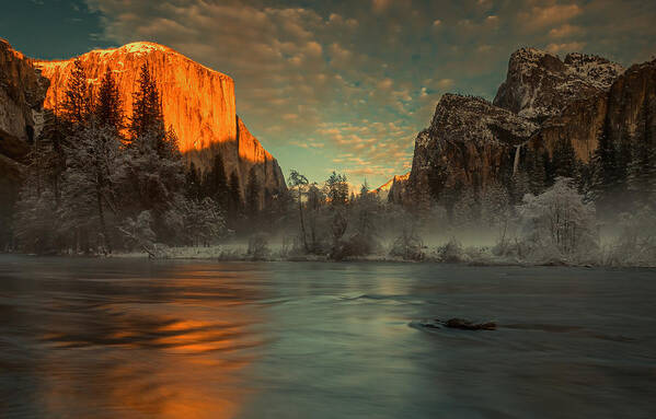 Yosemite Poster featuring the photograph Yosemite Valley View by Ning Lin