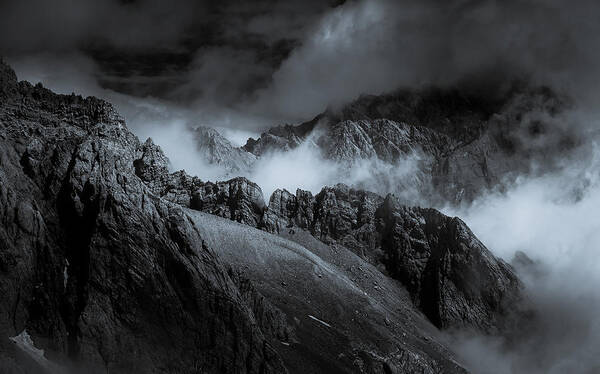 Landscape Poster featuring the photograph Yulong Snow Mountain by David Dai