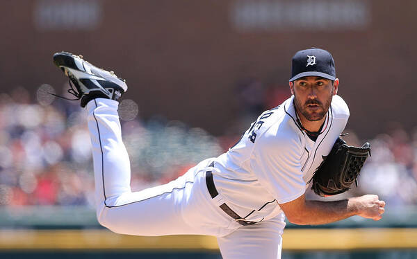 American League Baseball Poster featuring the photograph Justin Verlander #2 by Leon Halip
