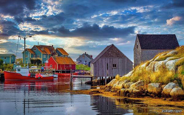 Peggy's Cove Poster featuring the photograph Peggys Cove #2 by Ken Morris