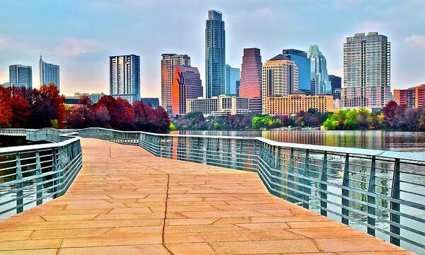 Austin Poster featuring the photograph Come to Austin Texas by Frozen in Time Fine Art Photography