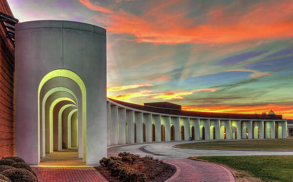 Arches Poster featuring the photograph Ferguson Center for the Arts by Jerry Gammon