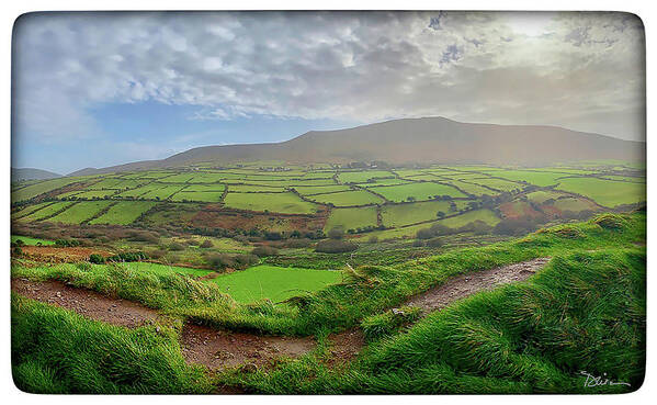 Green Fields Poster featuring the photograph Fields of Green in Ireland by Peggy Dietz