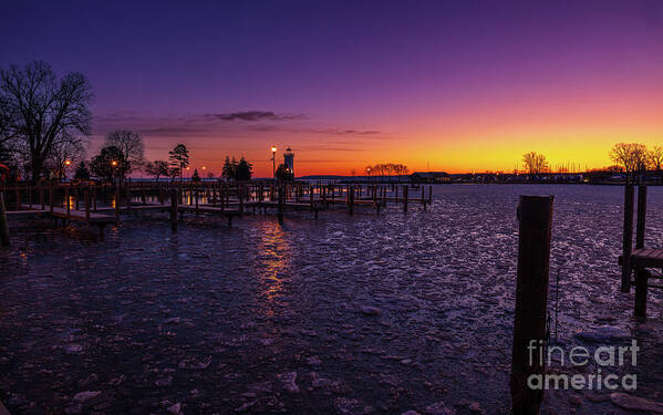 Boats Poster featuring the photograph Fondy Marina Ice by Andrew Slater