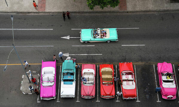 Havana Poster featuring the photograph Havana Classic Cars by Chris Goldberg