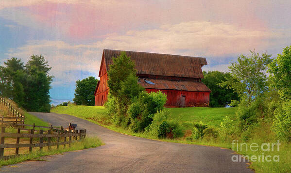 Barn Poster featuring the photograph Hickory Hill by Shelia Hunt