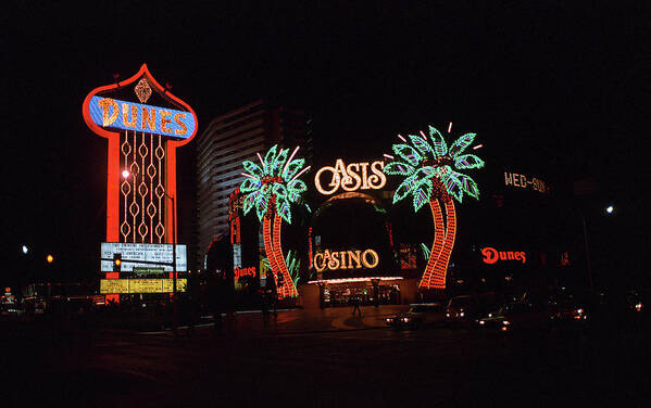 America Poster featuring the photograph Las Vegas 1983 #2 by Frank Romeo