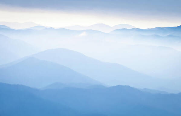 Fine Art Poster featuring the photograph Layers of the Blue Ridge Mountains by Serge Skiba