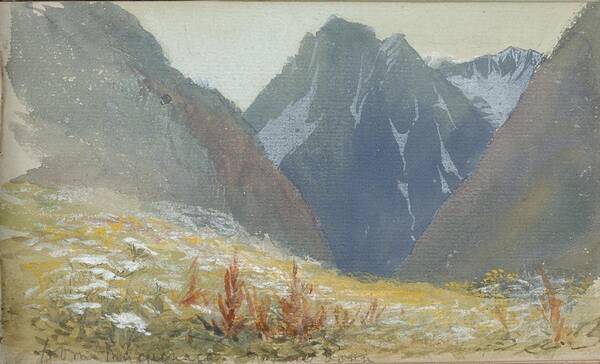 Mountain Poster featuring the painting Mountain Scene by Lilias Trotter