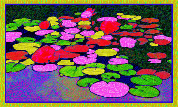 Lily Pads Poster featuring the digital art Pond Life by Rod Whyte