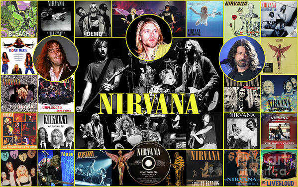Rock Band Nirvana Poster by Scott Mendell - Fine Art America