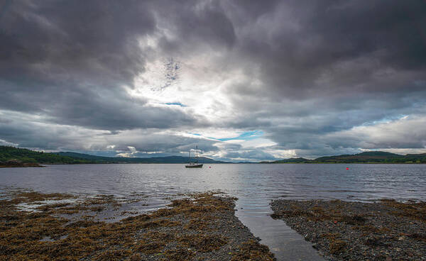 Scotland Poster featuring the photograph Seascape in Isle of Skye, UK by Dubi Roman
