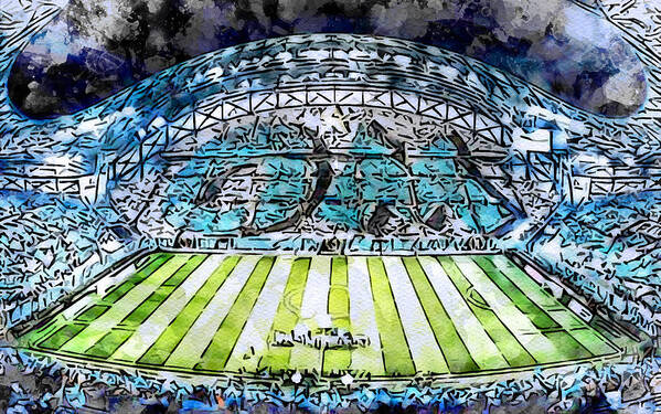 Sketch 606 Velodrome Match Full Stadium Olympique Marseille Soccer Stade  France Football French Stadiums Om Poster by Edgar Dorice - Pixels