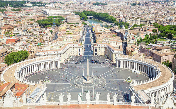 Vatican City Poster featuring the photograph St Peters Square, Rome by Neale And Judith Clark