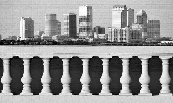 Tampa Poster featuring the photograph Tampa's famous balustrades by David Lee Thompson