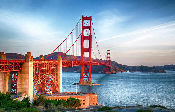 The Golden Gate Bridge Poster featuring the photograph The Golden Gate Bridge by Karen Cox