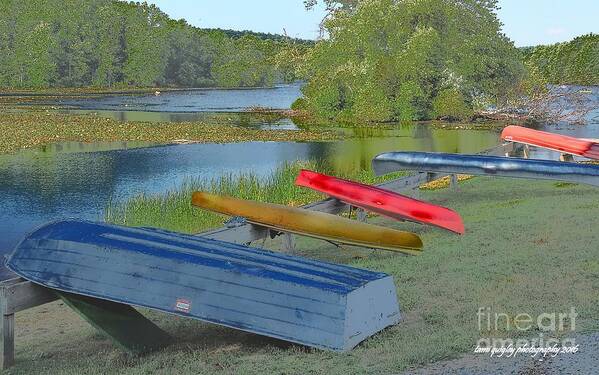 Lakes Poster featuring the photograph The Hues Of Hopewell by Tami Quigley