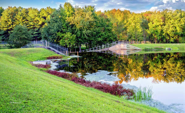 2d Poster featuring the photograph Unicorn Lake In Fall by Brian Wallace